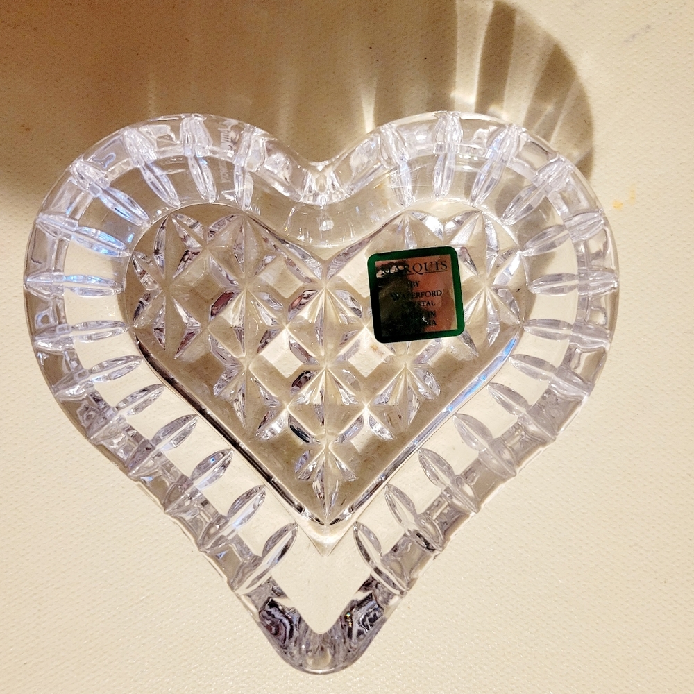Waterford Crystal Marquis Heart Jewelry Dish